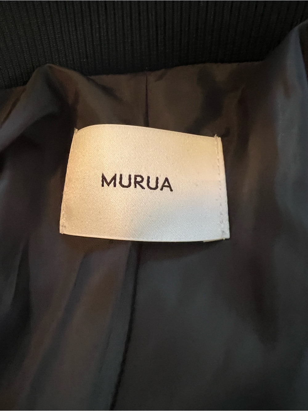 MURUA Japan Street Y2K StyleBlack Ruched croppedBomber Jacket with Buckle Straps - Picture 5 of 7